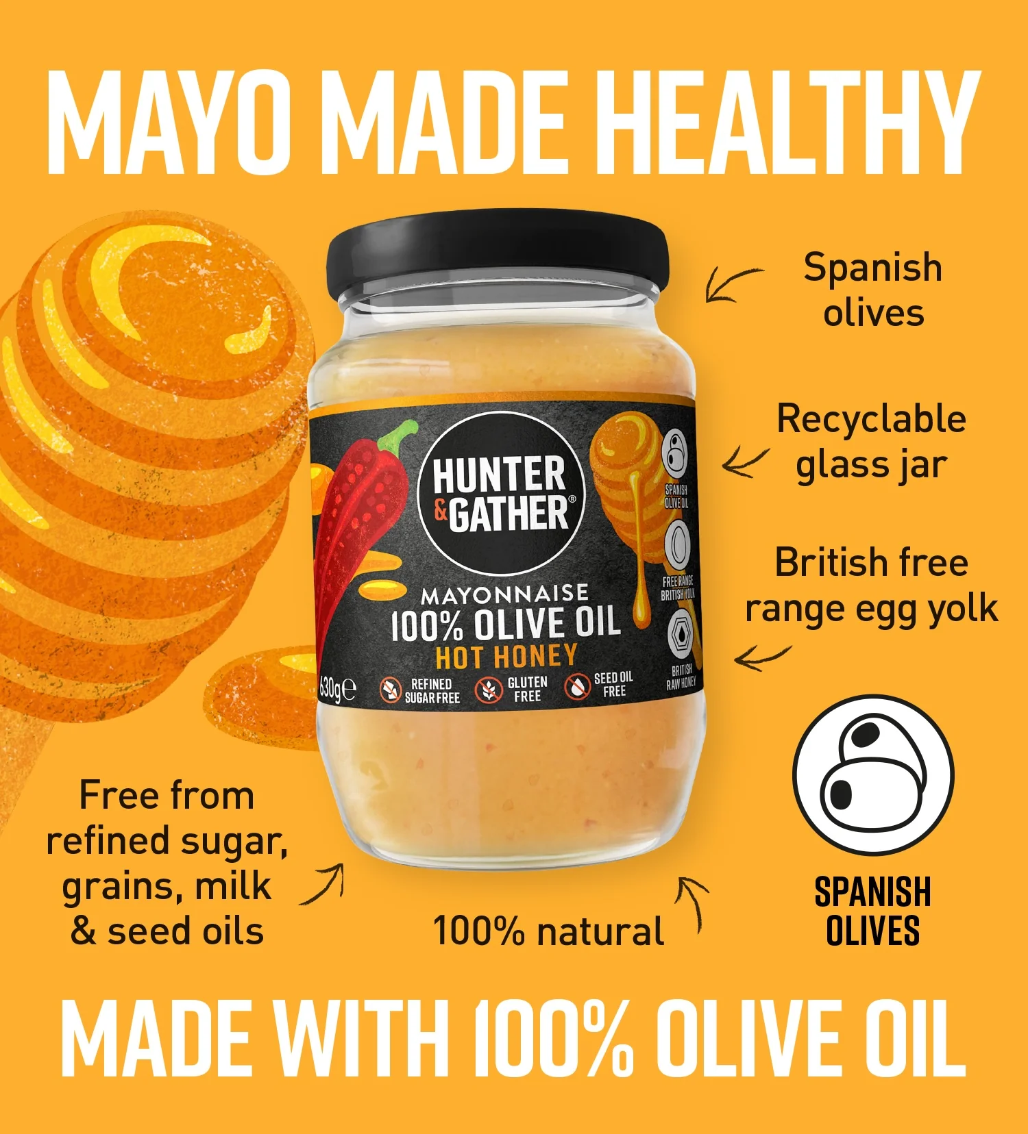 Hot Honey Olive Oil Mayonnaise - Image 6