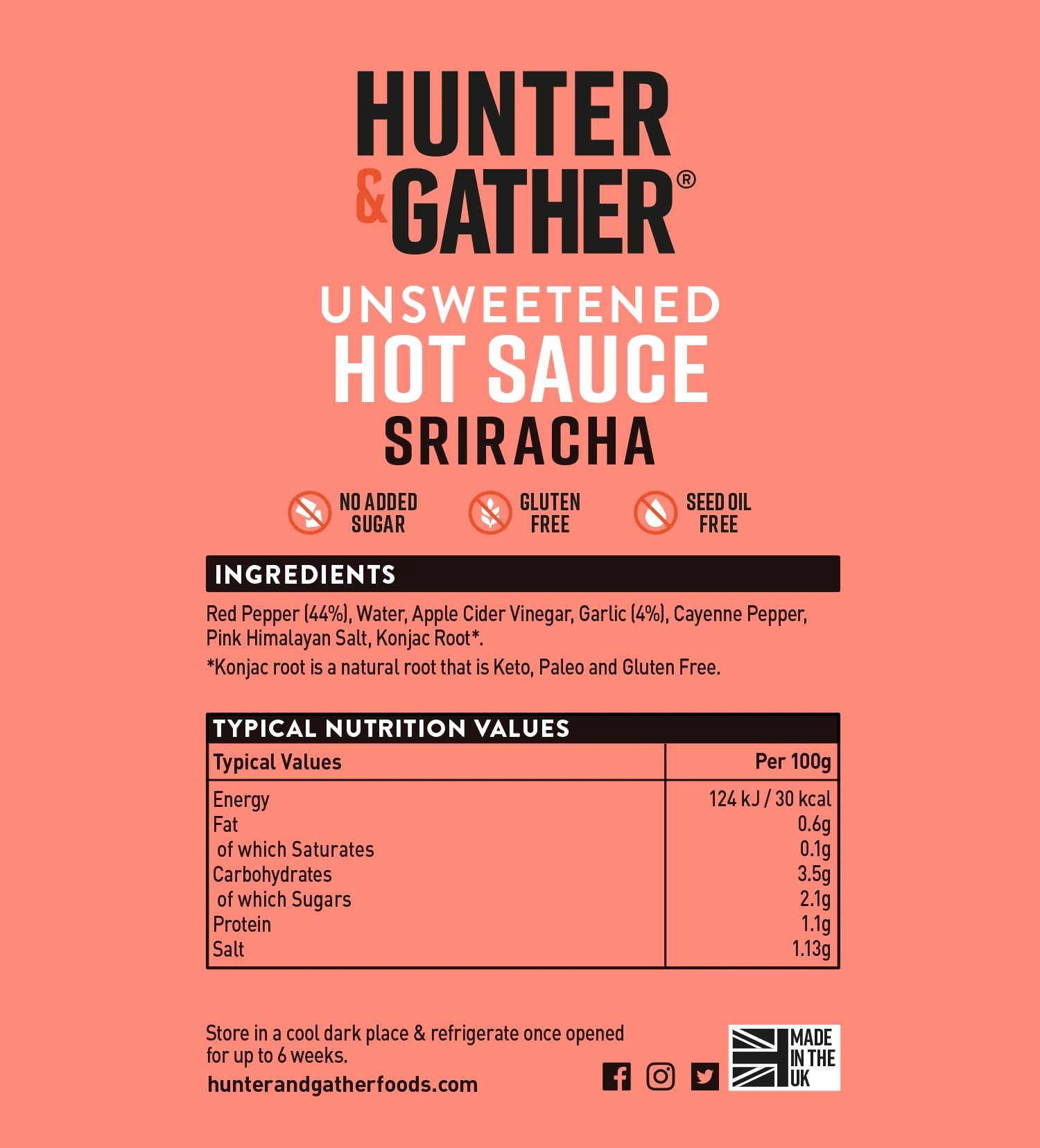 Unsweetened Sriracha Hot Sauce - Image 5